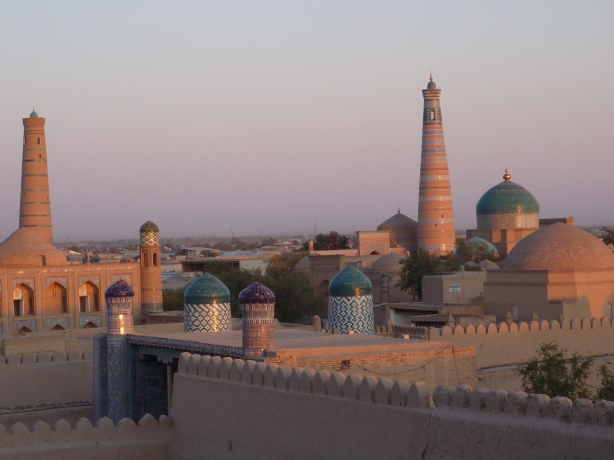 Coucher de soleil à Khiva